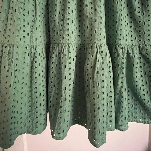Karina Grimaldi Irina Eyelet Mini Dress in Sage size XS from Revolve - Picture 12 of 14